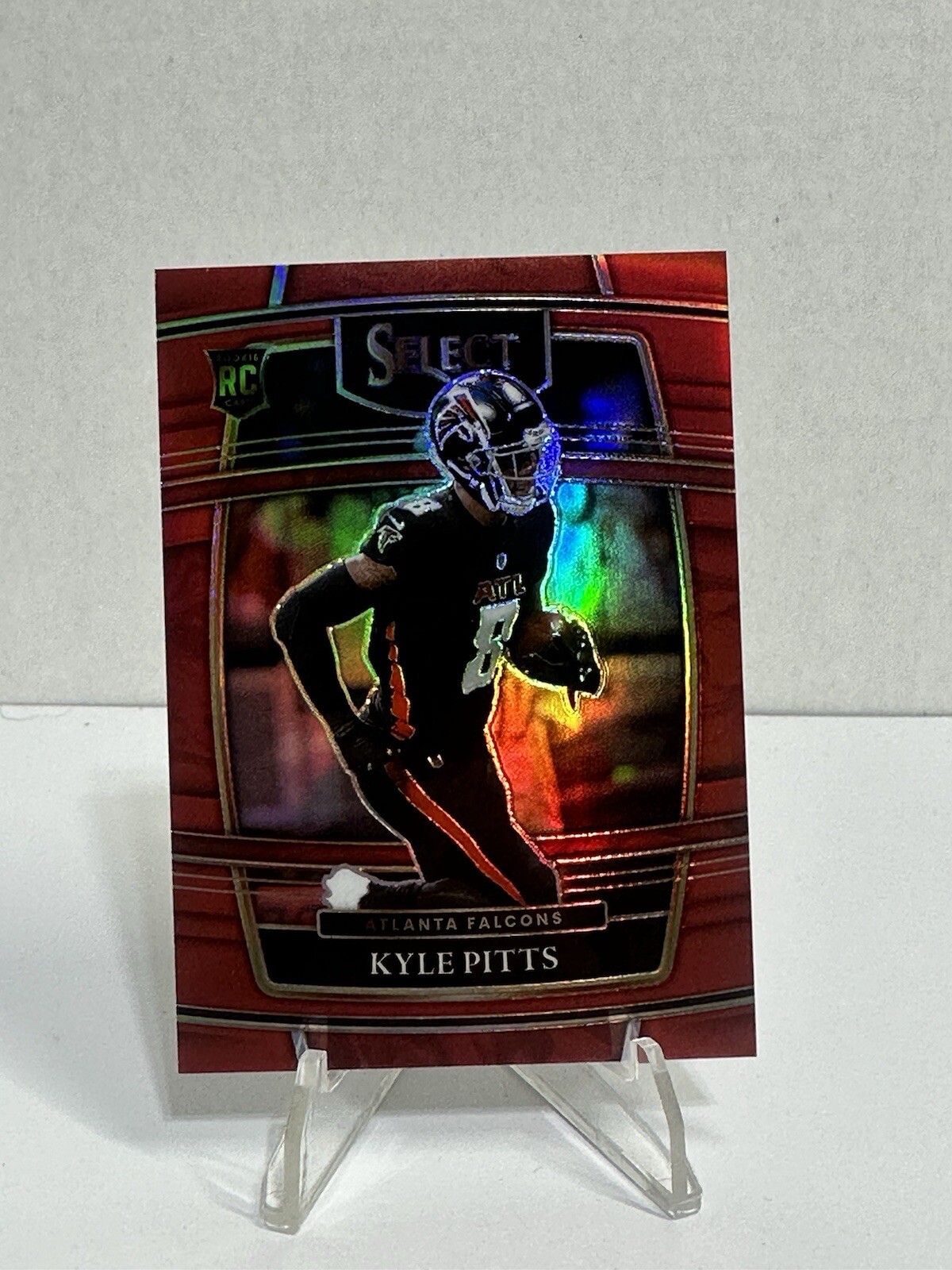 2021 Panini Select #46 Kyle Pitts Red Prizm #/99