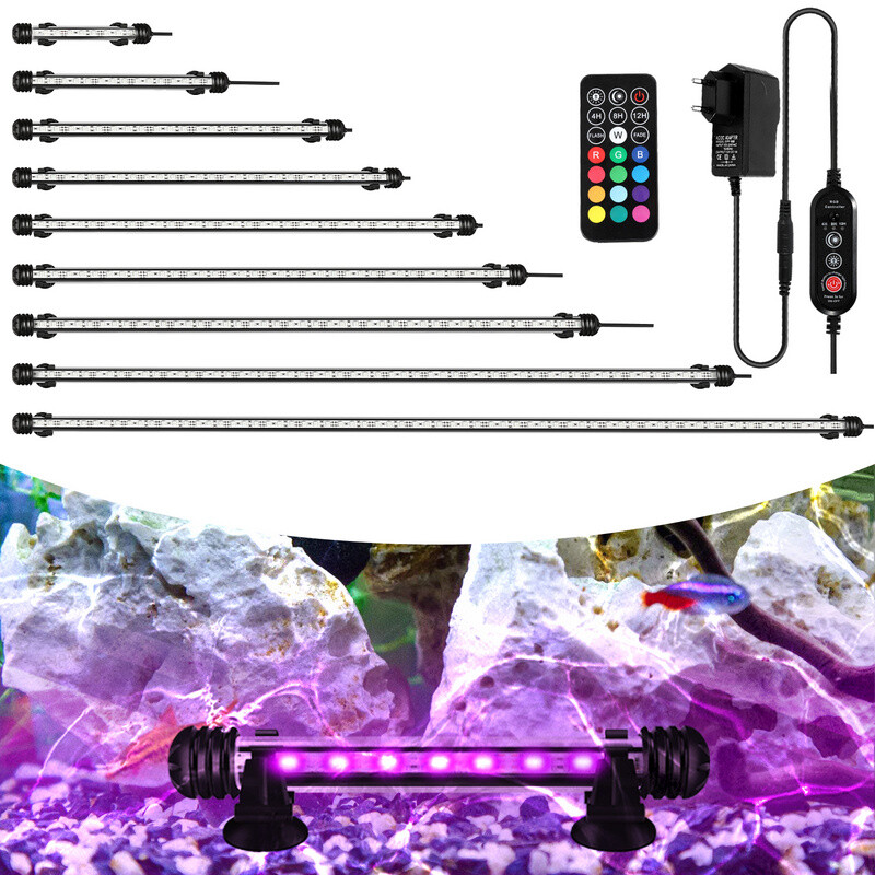 120cm LED Aquarium Beleuchtung Aquariumleuchte RGB Fisch Tank