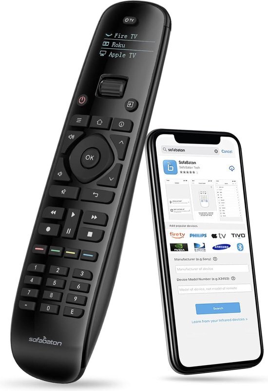 Universal-Fernbedienung Für Sharp TVs (Aquos, LCD, LED, 3D) – Inkl. Kompatibilitätsliste, Kein Programmieren Nötig