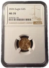2026 $5 American Gold Eagle Coin | NGC | MS 70 | 1/10 Oz Gold Bullion | Perfect