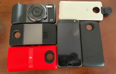 Motorola Z Moto Mods Lot Projector Jbl Speaker Battery Pack Camera Case Z-Play
