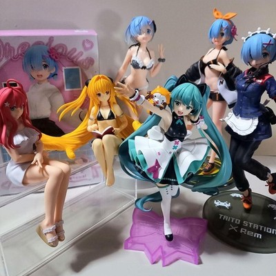 Project SEKAI Hatsune Miku & Re:Zero Golden Darkness Figure Set 7pcs Bundle
