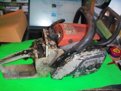 USED Stihl 028 AV Super Chainsaw For Parts Or Repair LOCKED UP OEM