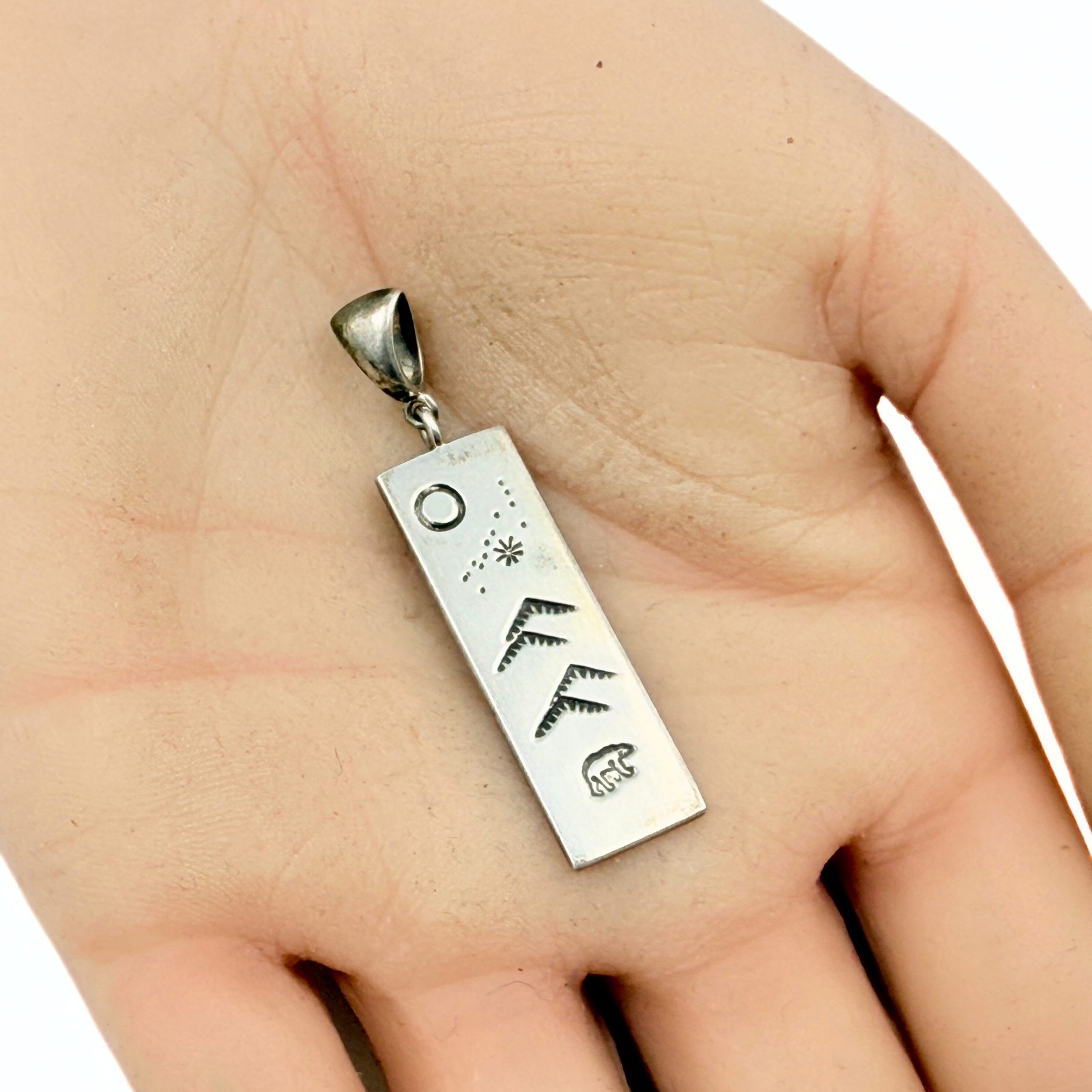 Charles Ortiz Marked Rectangular Sterling Silver … - image 3