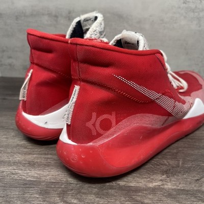 Nike KD 12 Shoes Mens 12 Red White Basketball Sneakers CN9518-601