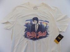 Billy Joel T-Shirt Adult Large 1973 US Tour Tan Cotton/Poly LEE NEW w/ Tag