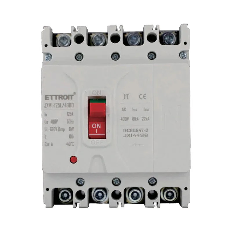 MCCB Interruttori Scatolati Magnetotermici 4P 22kA 125A AC 400V IP20 IEC60947-2