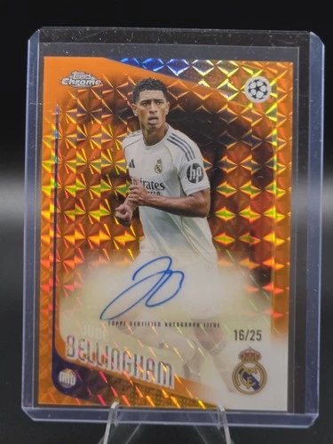 2025-26 Topps Chrome UCC Soccer Orange Geometric Jude Bellingham AUTO 16/25