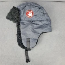 Canada Weather Gear Faux Fur Trapper Hat Men's O/S Gray Sherpa Fleece Chin Strap