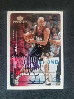 1999 Upper Deck MVP Matt Geiger Silver Script #120