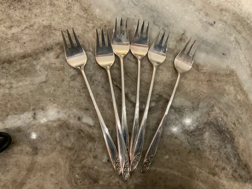 Reed & Barton Sterling Silver 6  Cocktail Forks  5.75"