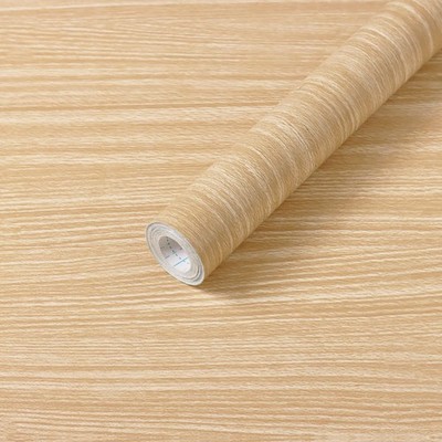 Brand Natural Wood Contact Paper For Cabinets Realistic Light Wood Grain Con