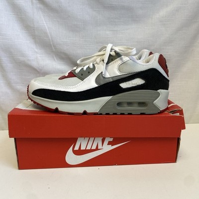 Nike Air Max 90 LTR GS Photon Dust CD6864-019- Size 6.5Y White Grey Red