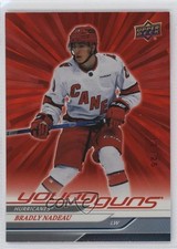 2024-25 Upper Deck Series 1 Young Guns Outburst Red 12/25 Bradly Nadeau #208 3qn