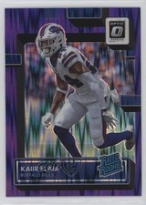 2022 Panini Donruss Optic Rated Rookie Purple Shock Prizm Kaiir Elam #249 19b1