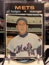 1971 Topps #183 Gil Hodges New York Mets Manager Card JH 14V