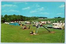 1960 Lancaster Pennsylvania Vintage Postcard Old Mill Stream Camping Manor Field