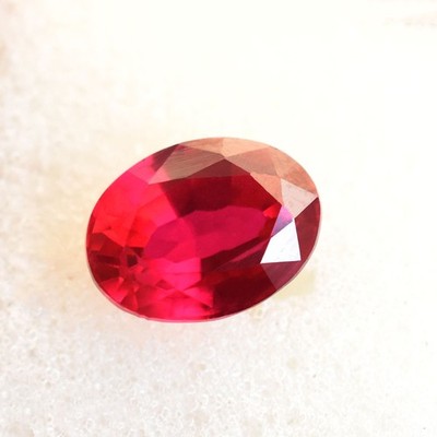 BEAUTIFUL 5 Ct CERTIFIED Natural Red Ruby Oval Cut Loose Gemstone For Wedding