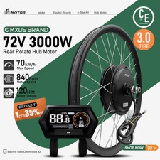 Kit conversione bicicletta elettrica 72V 3000W 3.0 20-29in 700C mozzo posteriore ruota motore