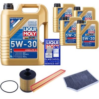Inspektionspaket Liqui Moly Longlife 5W-30 9L für Porsche Panamera 4.0 4S