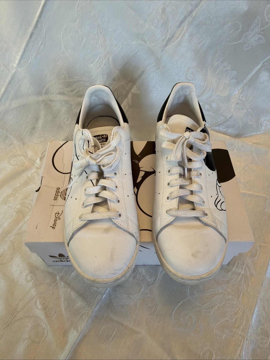 Size 10 - Disney x adidas Stan Smith Black & White Mickey Mouse
