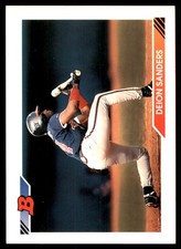 Deion Sanders 1992 Bowman #160 Braves MLB READ FREE SHIPPING AutographDen