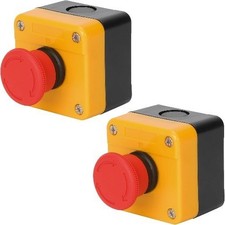 Emergency Stop Push Button Switch 660V 10A Weatherproof Red Number of Items: 2