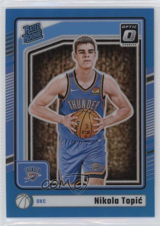 2024-25 Panini Donruss Optic Rated Aqua Prizm 64/225 Nikola Topic #278 Rookie RC