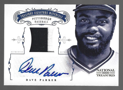 Dave Parker 2012 Panini National Treasures Patch Signatures Autograph Auto 11/25