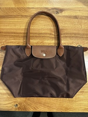 Longchamp Le Pliage Tote Shoulder Bag Medium Ebony Brown L2605089P81