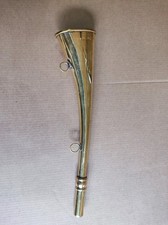 RARE Vintage 12" Brass Bugle - Antique Instrument Collector's Piece