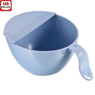 Multipurpose Rice Pasta Vegetable Washing Strainer Bowl Durable Easy Clean New