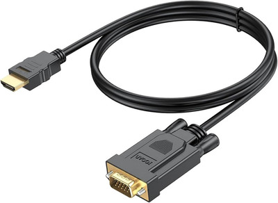HDMI to VGA Cable 3FT, Computer HDMI to VGA Monitor Cord (Male to Male) Compatib