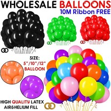 100 X Latex PLAIN BALOON BALLONS helium BALLOONS Quality Party Birthday Wedding