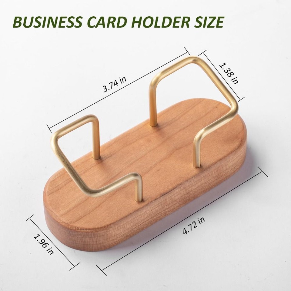 Tabletop Business Card Holder Wood Business Card Display Office eBay