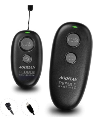 Aodelan Pebble Wireless Shutter Remote Works 80+ Meters for Sony Cameras