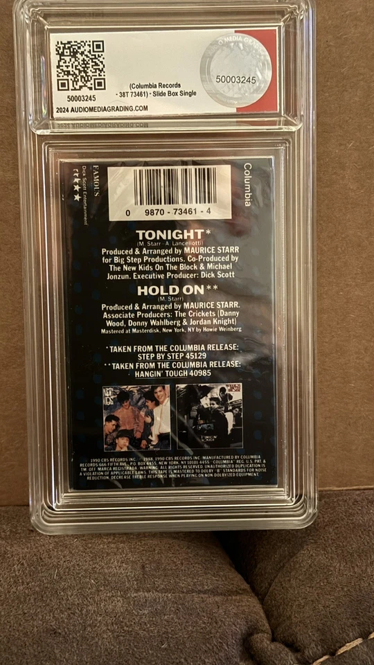 New Kids on The Block Tonight (Cassette) Single Sealed Graded AMG NM 9 - Image 2 of 2