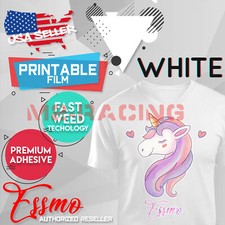 Essmo  White Printable Heat Transfer Vinyl HTV T-Shirt 24" Iron Heat Press DD03
