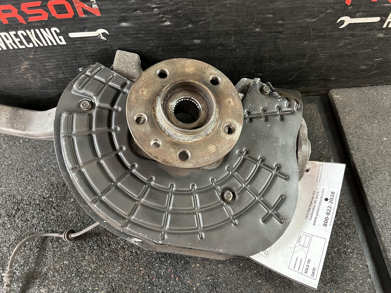 14-17 MASERATI GHIBLI FRONT PASSENGER RIGHT KNEE KNUCKLE ASSEMBLY AWD SQ4