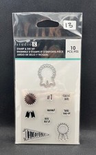 NEW Studio G Stamps Metal Die Set Award Ribbon , 10 Pieces