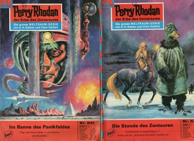 2 Perry Rhodan Hefte 1. Auflage - 541 + 542 -  *1971