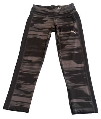 Puma Leggings Womens Size 0 Black Athletic Wear Yoga Pants Athleisure Cropped
