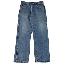 Vintage Wrangler Jeans Mens 33x30 Straight Blue Denim Cowboy Western Rodeo