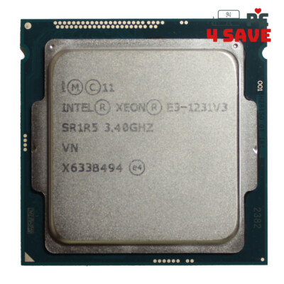Intel Xeon E3-1231 V3 SR1R5 3.4GHz 8MB 4C LGA1150 Workstation CPU Processor 80W