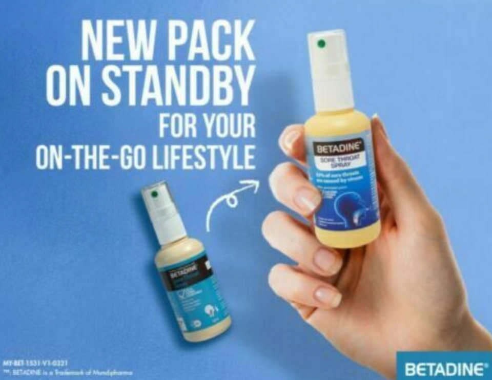 BETADINE Sore Throat Spray Throat Pain Chapping Swelling Hoarseness eBay