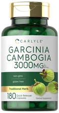 Garcinia Cambogia 3000mg | 180 Capsules | Non-GMO, Gluten Free | by Carlyle 