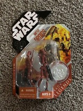 Star Wars Saga Legends Battle Droids Action Figure with Collector Coin New OOP