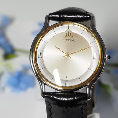 セイコー クレドール 18KTベゼル 美品 定価13万円 セイコークレドールK18 ベゼル