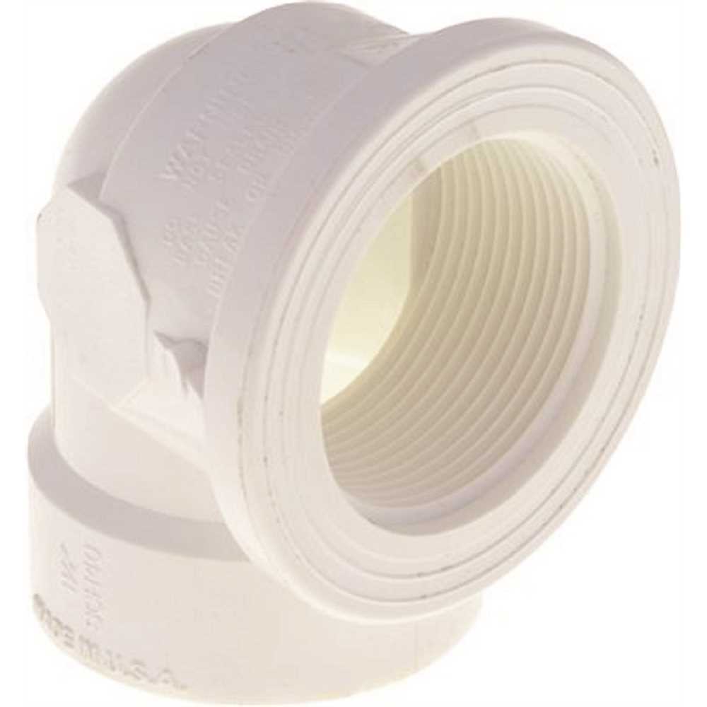 【クネーム】1786・1791 1-1/2 in. 90-Degree Bend IPS PVC Coarse Thread Bathtub Drain Shoe