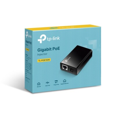 lot of 2 New TP-Link Gigabit Power Over Ethernet PoE Injector Adapter TL-PoE150S